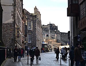 Huvudgatan i Edinburgh